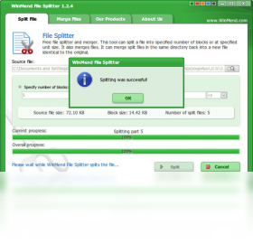 WinMendFileSplitter 截图3