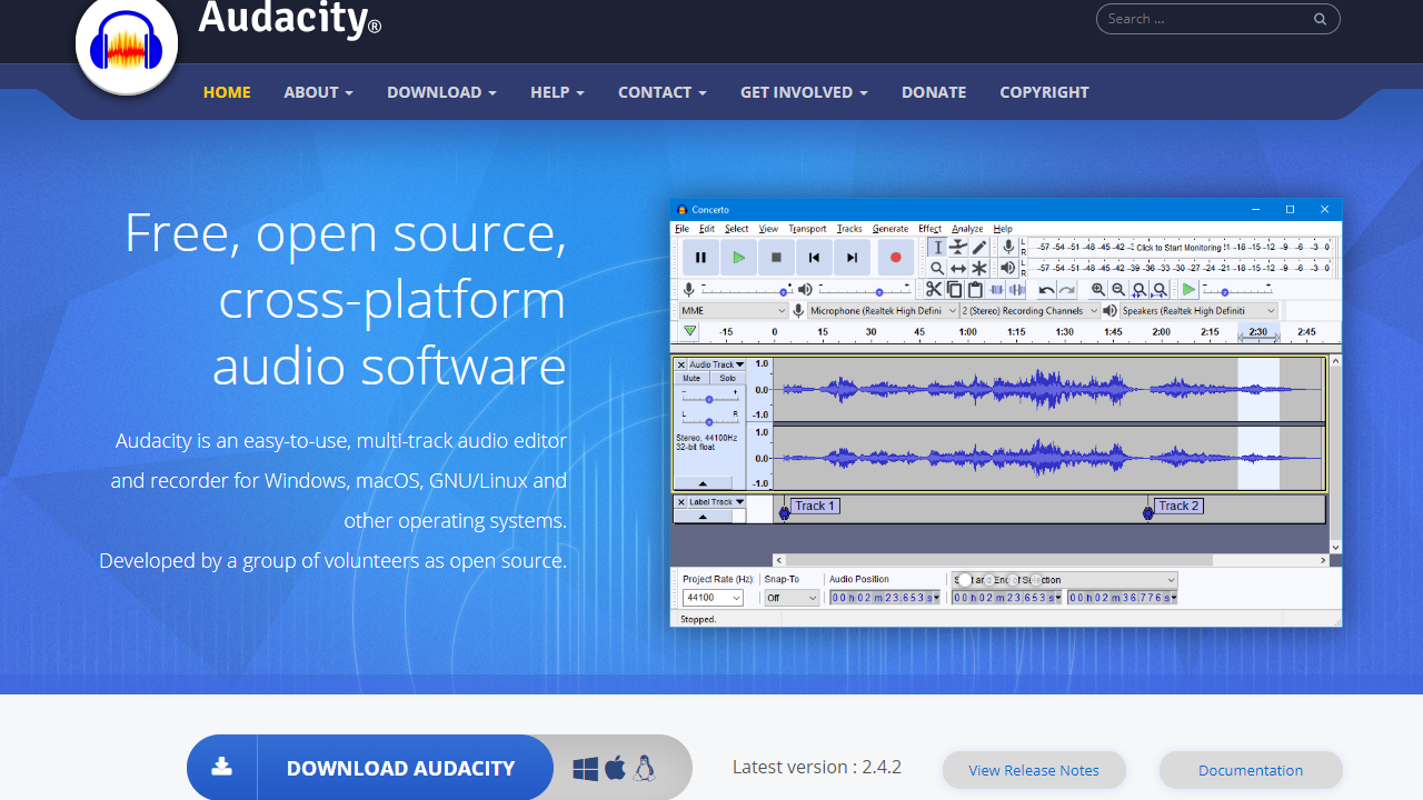 Audacity 截图2